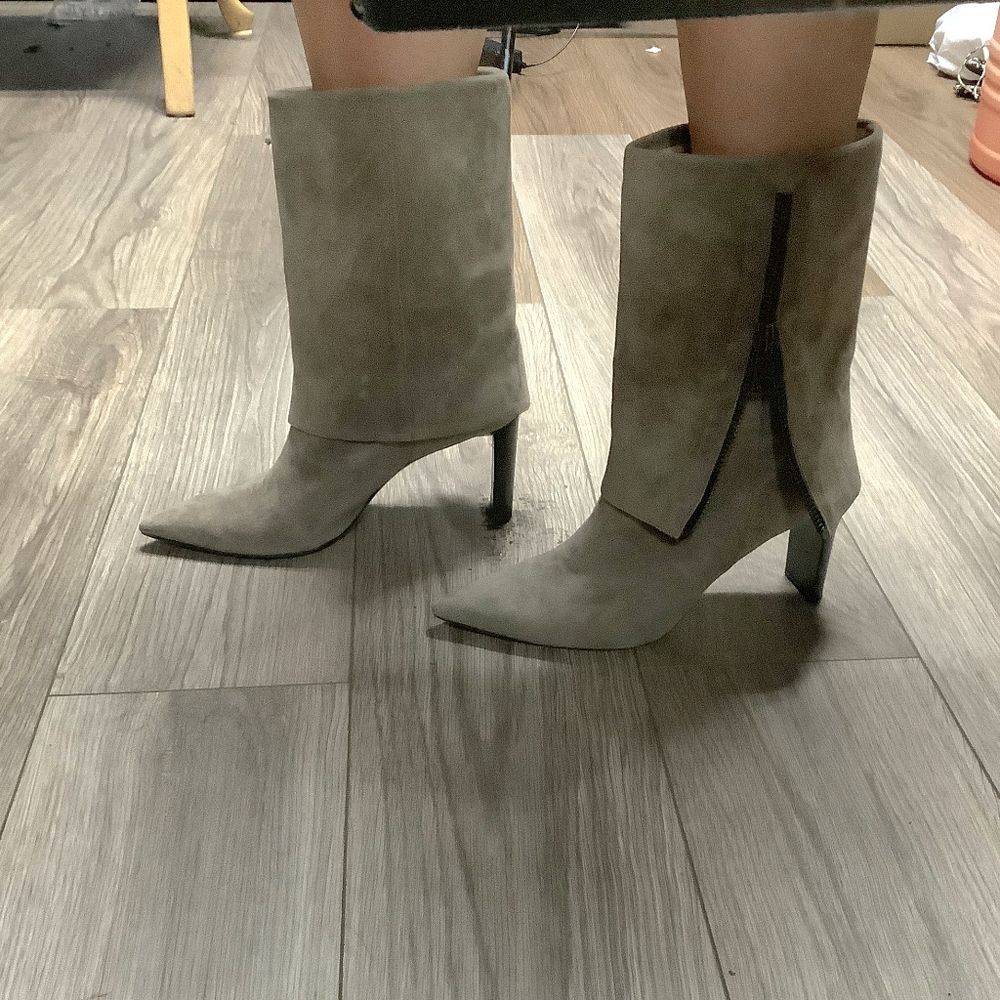 Pancaldi wide boots suede
